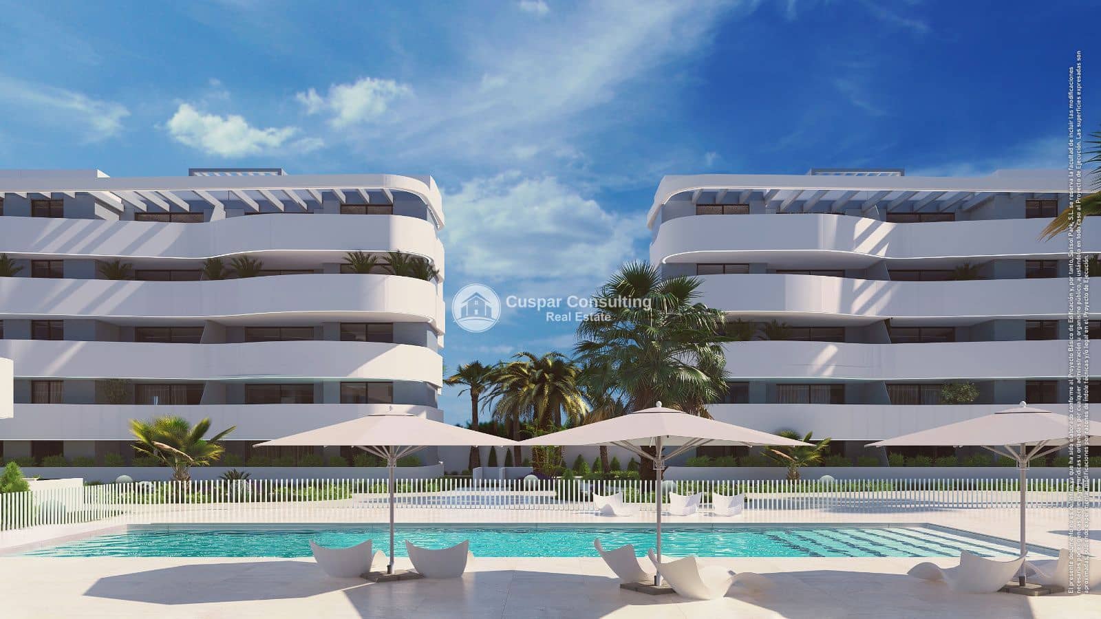 2 Zimmer Wohnung zu verkaufen in Guardamar del Segura mit Pool Garage - 296.900 € (Ref: 10057666)