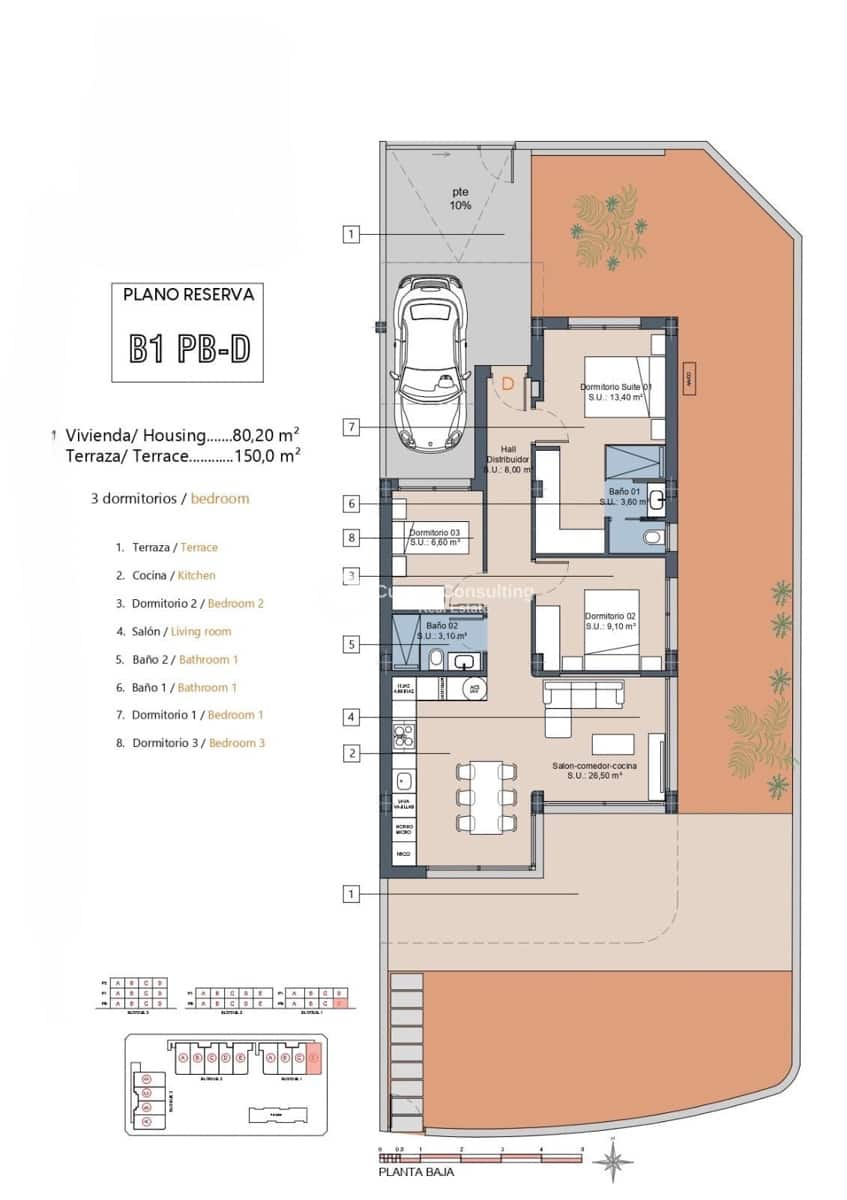 3 chambre Appartement à vendre à Los Alcazares avec piscine garage - 399 900 € (Ref: 8555803)