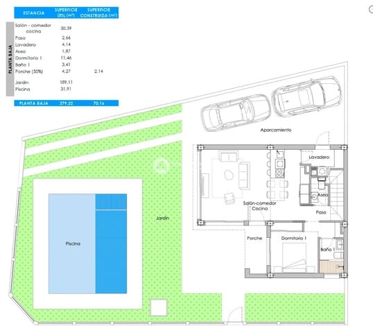 3 bedroom Villa for sale in San Pedro del Pinatar ciudad, San Pedro del Pinatar with pool garage - € 569,950 (Ref: 8555810)