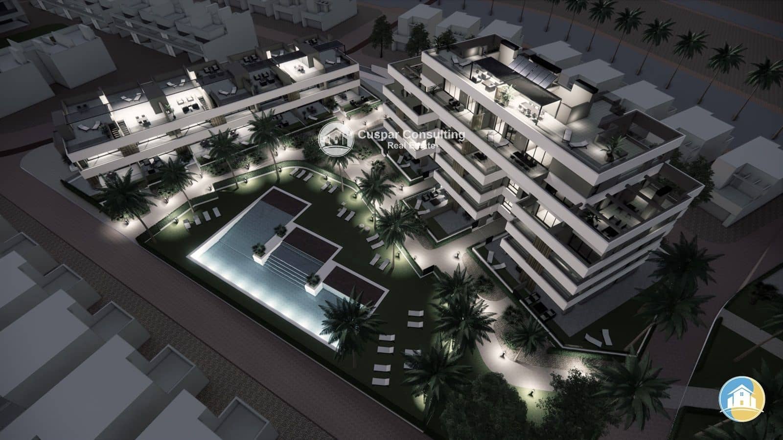 3 soveværelse Penthouse til salg i Los Alcazares med swimmingpool garage - € 525.000 (Ref: 8555817)