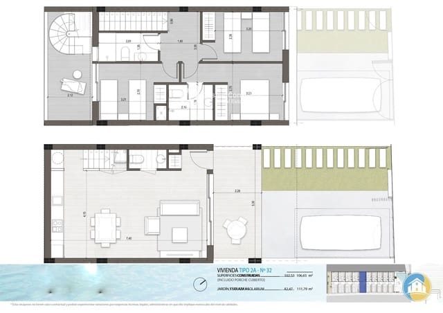 3 camera da letto Appartamento in vendita in Pilar de la Horadada ciudad, Pilar de la Horadada con piscina garage - 298.000 € (Rif: 8555818)