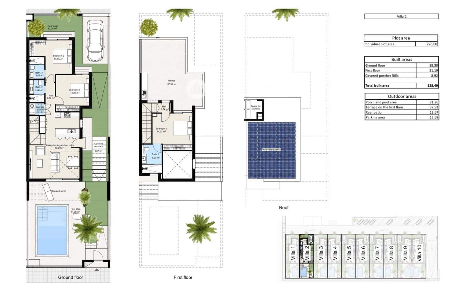 3 soveværelse Villa til salg i Cartagena med swimmingpool garage - € 359.000 (Ref: 8555870)