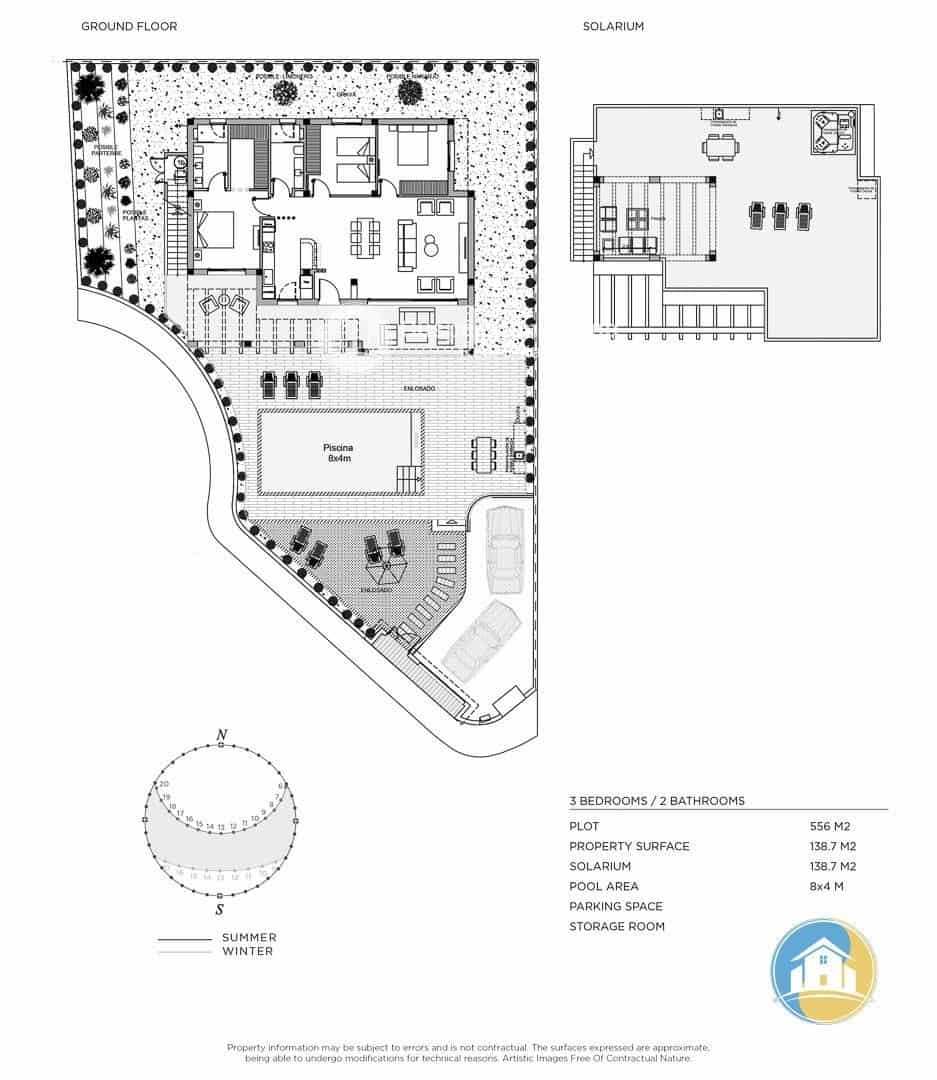 3 bedroom Villa for sale in Ciudad Quesada with pool garage - € 726,398 (Ref: 8555904)