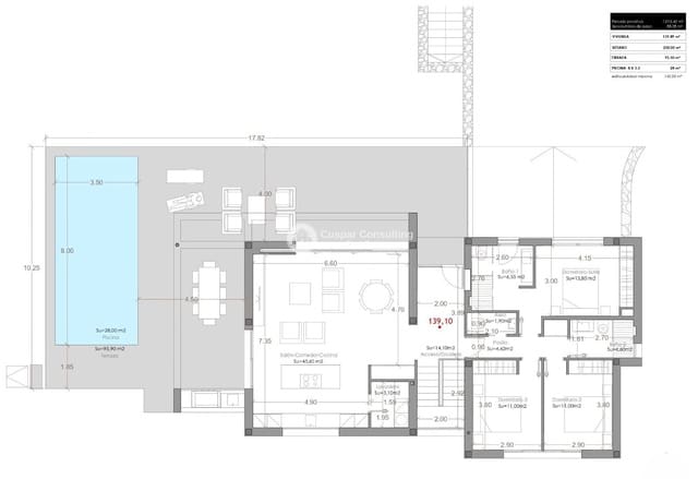 3 bedroom Villa for sale in Dehesa de Campoamor, Orihuela with pool garage - € 1,200,000 (Ref: 8555907)