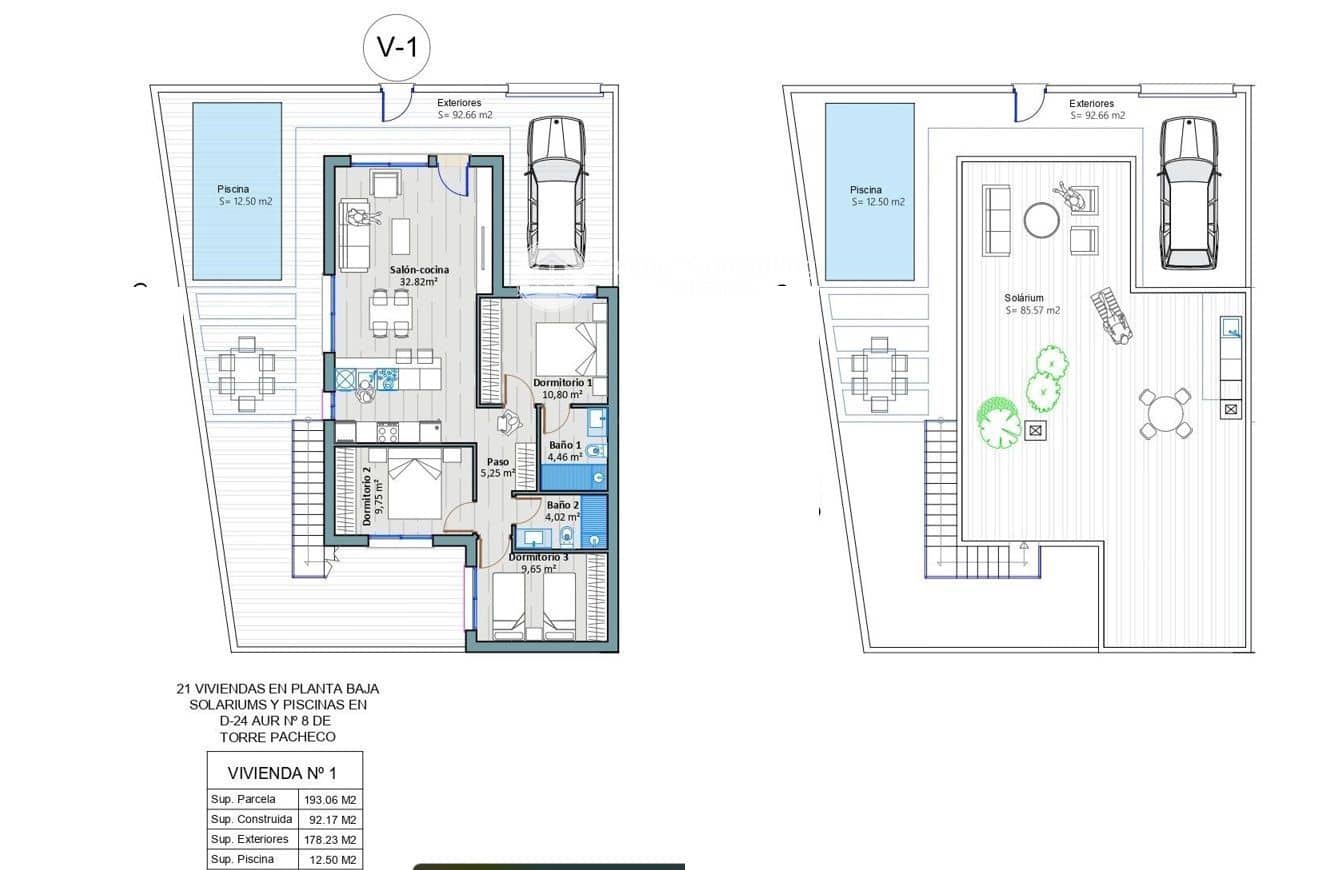 4 bedroom Villa for sale in Torre-Pacheco with pool garage - € 420,000 (Ref: 8555945)