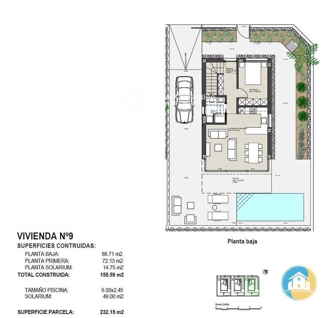 4 sypialnia Willa na sprzedaż w Torre de la Horadada z basenem garażem - 1 250 000 € (Ref: 8555995)