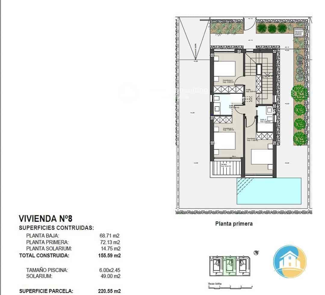 4 sypialnia Willa na sprzedaż w Torre de la Horadada z basenem garażem - 1 250 000 € (Ref: 8555995)