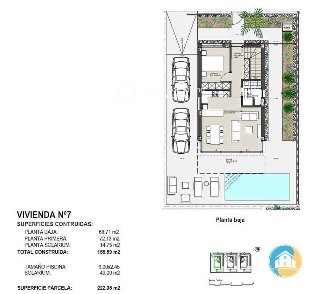 4 sypialnia Willa na sprzedaż w Torre de la Horadada z basenem garażem - 1 250 000 € (Ref: 8555995)