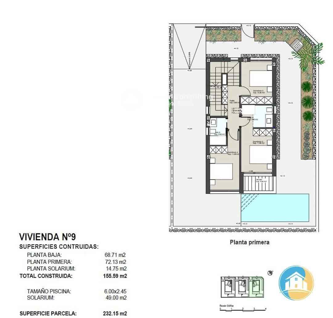 4 sypialnia Willa na sprzedaż w Torre de la Horadada z basenem garażem - 1 250 000 € (Ref: 8555995)