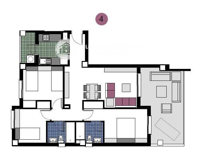 2 chambre Penthouse à vendre à Pilar de la Horadada avec piscine garage - 539 000 € (Ref: 8556017)