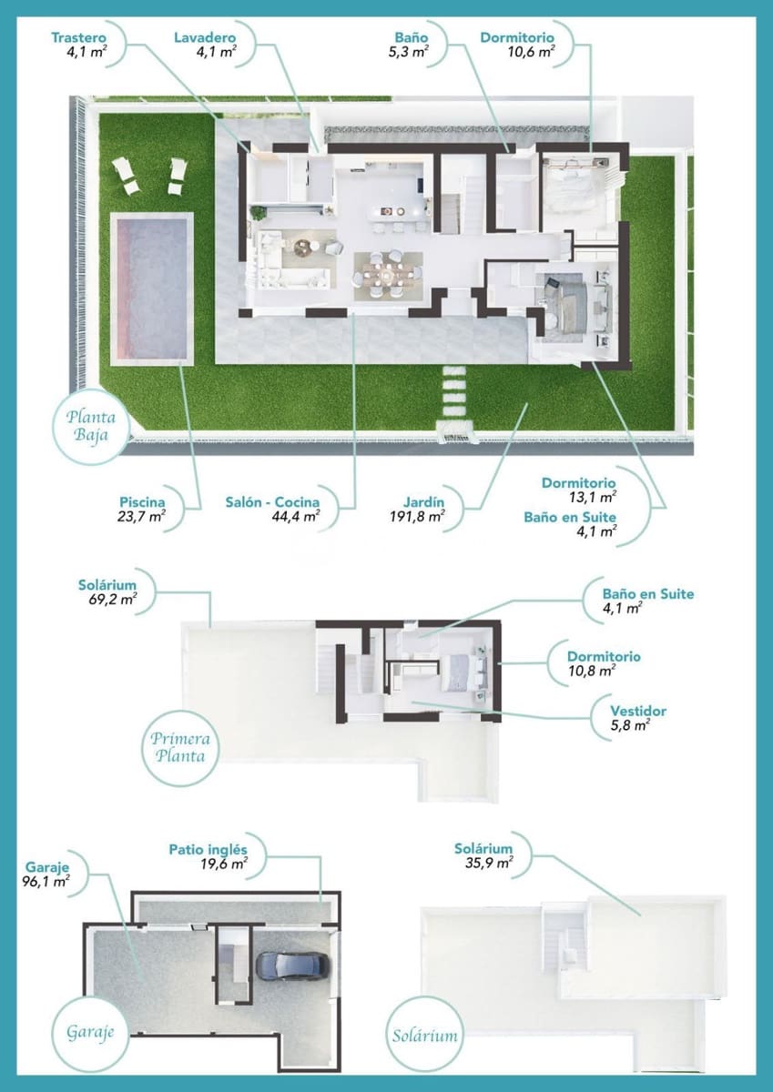 3 chambre Maison de Ville à vendre à Los Alcazares avec piscine garage - 442 000 € (Ref: 8573720)