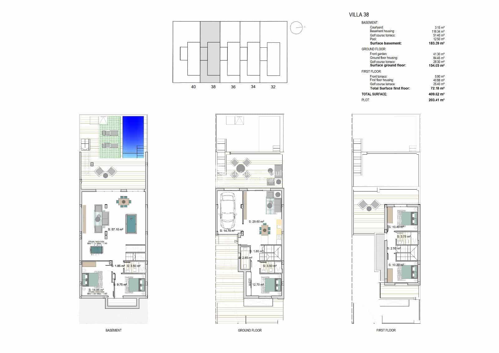 3 soverom Hus til salgs i Los Alcazares med svømmebasseng garasje - € 720 000 (Ref: 8573721)