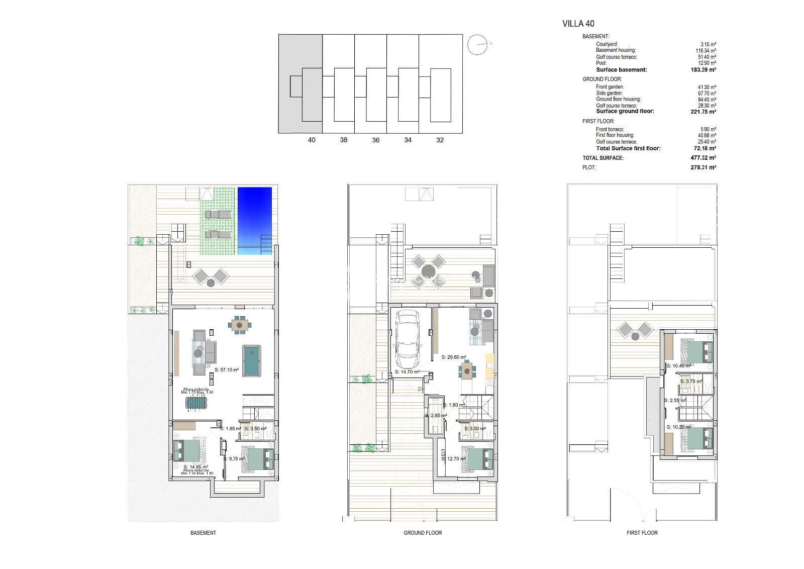 3 soverom Hus til salgs i Los Alcazares med svømmebasseng garasje - € 720 000 (Ref: 8573721)