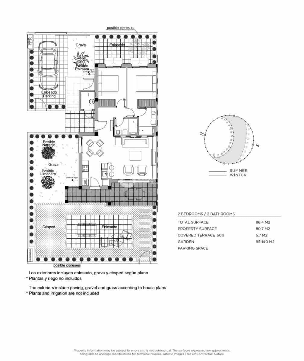 2 sypialnia Mieszkanie na sprzedaż w Ciudad Quesada z basenem garażem - 299 000 € (Ref: 8604913)