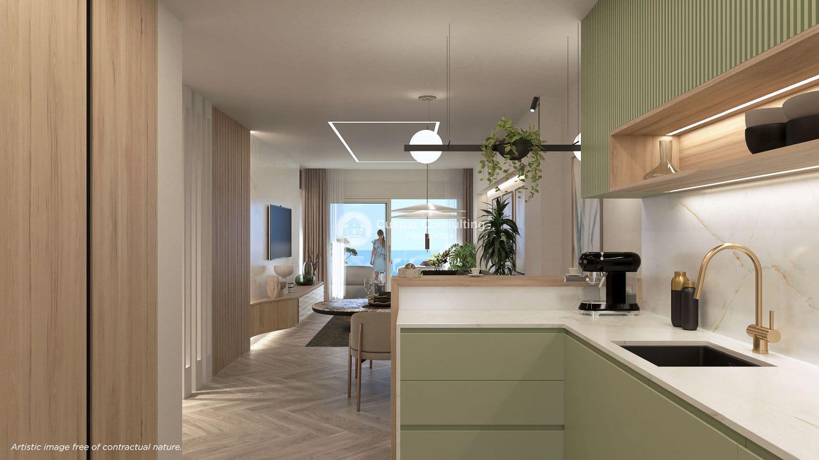 2 soveværelse Lejlighed til salg i La Manga del Mar Menor med swimmingpool garage - € 460.000 (Ref: 8623146)