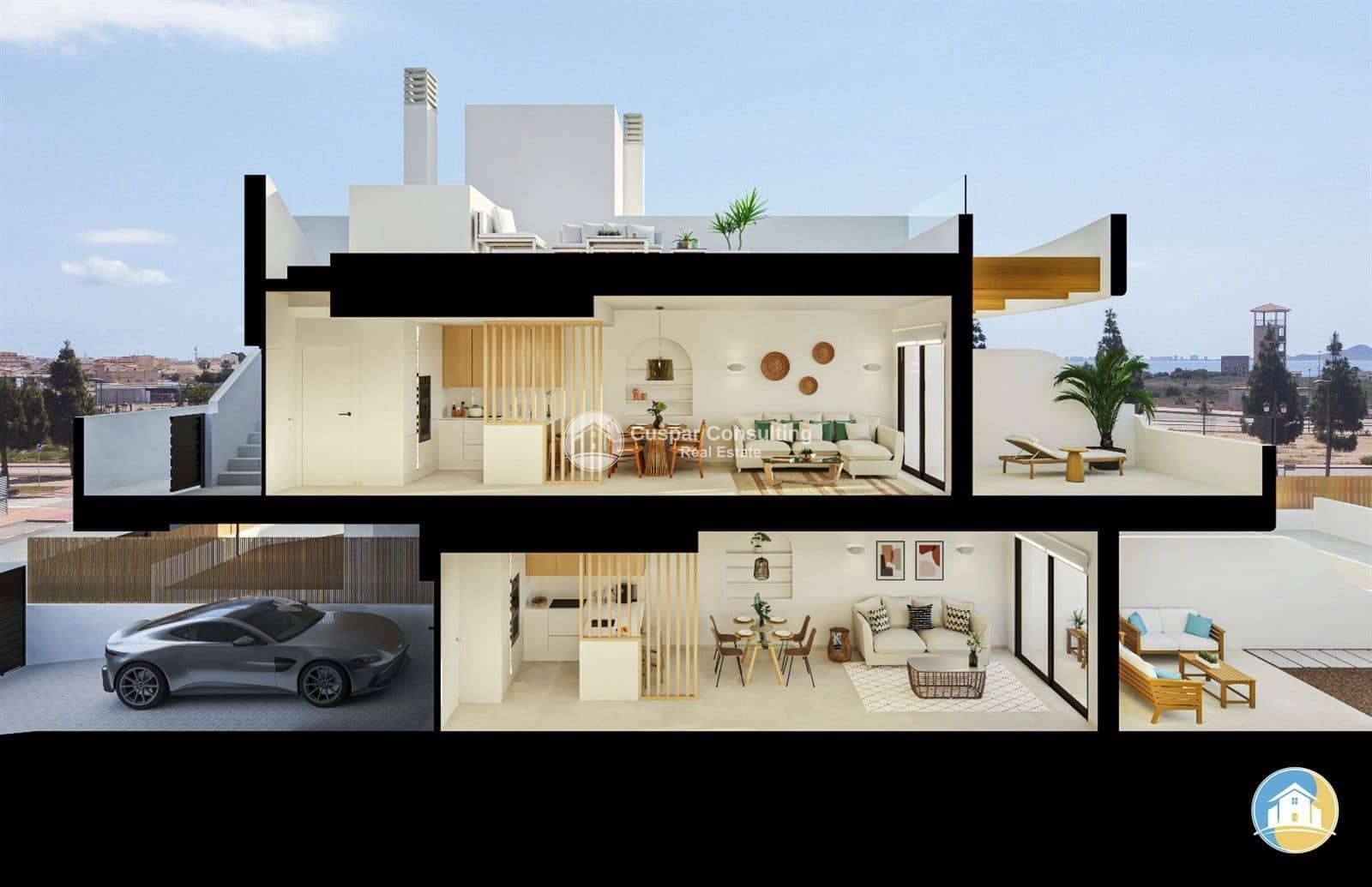 3 soveværelse Penthouse til salg i Los Alcazares med swimmingpool garage - € 304.000 (Ref: 8625410)