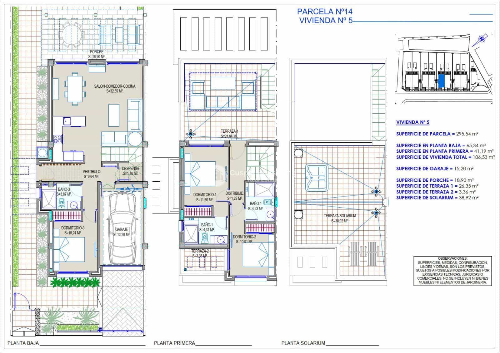 3 soveværelse Villa til salg i Los Alcazares med swimmingpool garage - € 1.390.000 (Ref: 8626210)