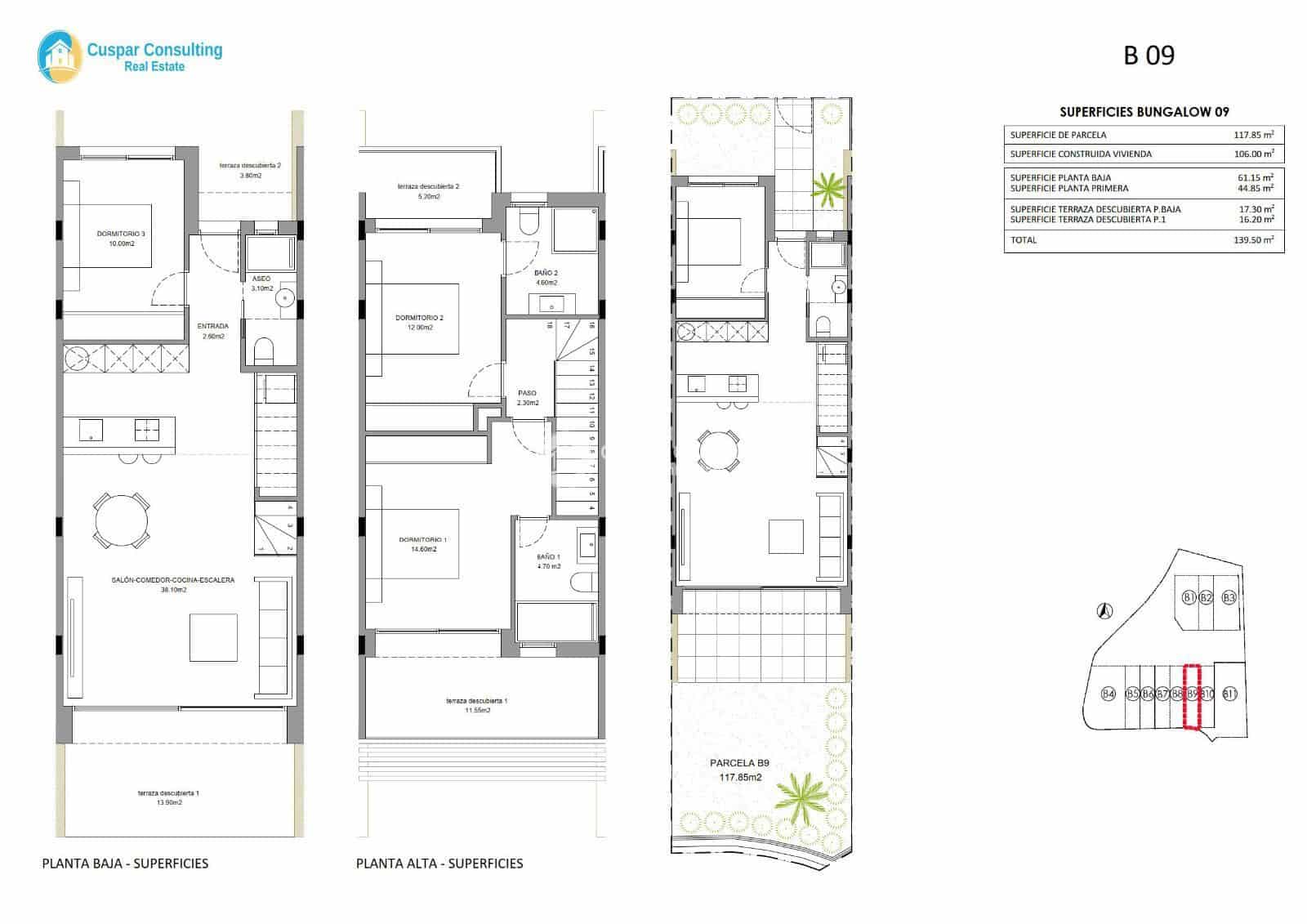 3 sypialnia Dom na sprzedaż w Finestrat z basenem garażem - 495 000 € (Ref: 8633965)