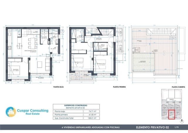3 soveværelse Villa til salg i Benijófar med swimmingpool garage - € 449.000 (Ref: 8644107)