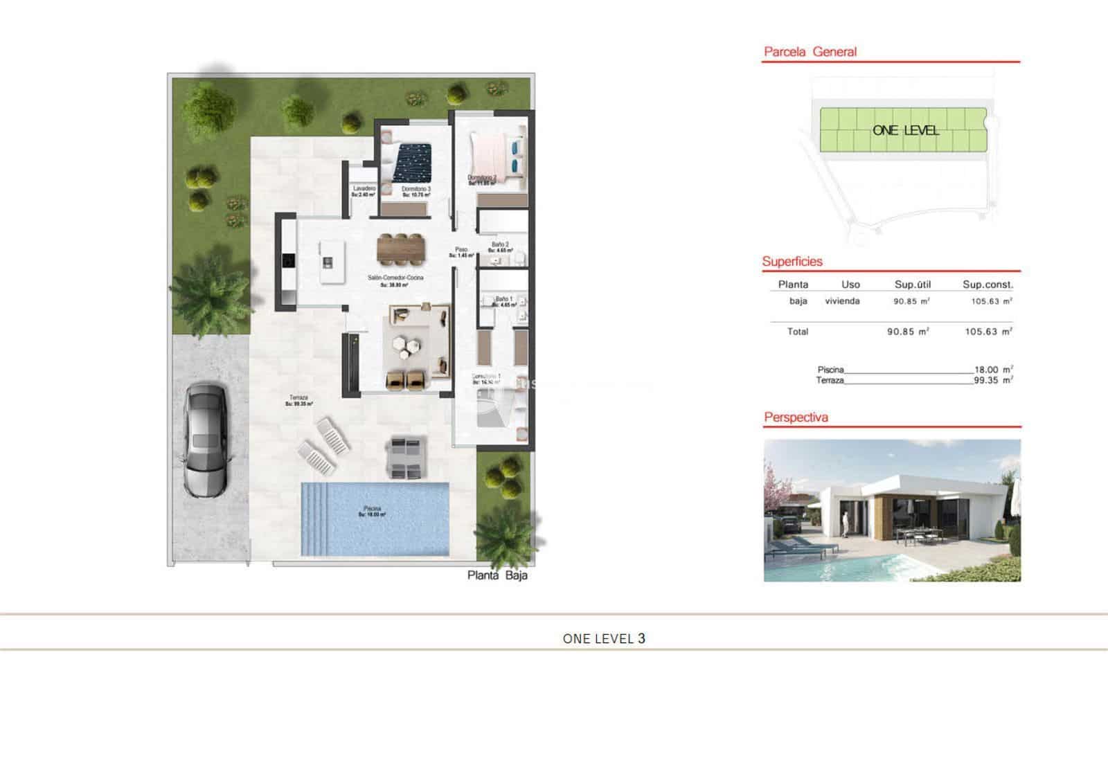 3 camera da letto Villa in vendita in Banos y Mendigo con piscina garage - 375.900 € (Rif: 8681738)