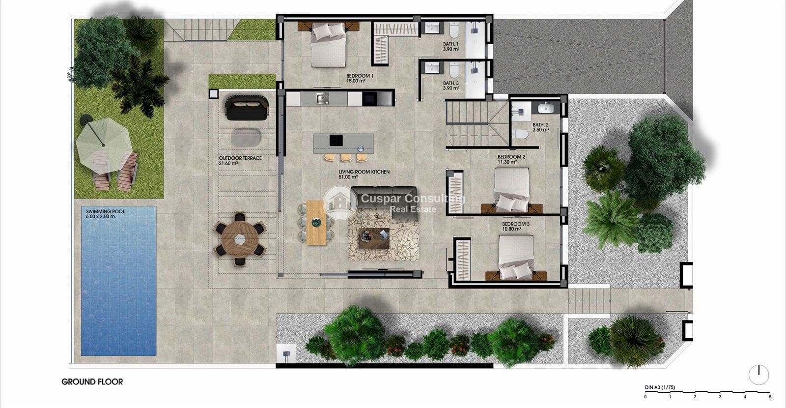 4 chambre Villa/Maison à vendre à Los Alcazares avec piscine garage - 685 000 € (Ref: 8696917)