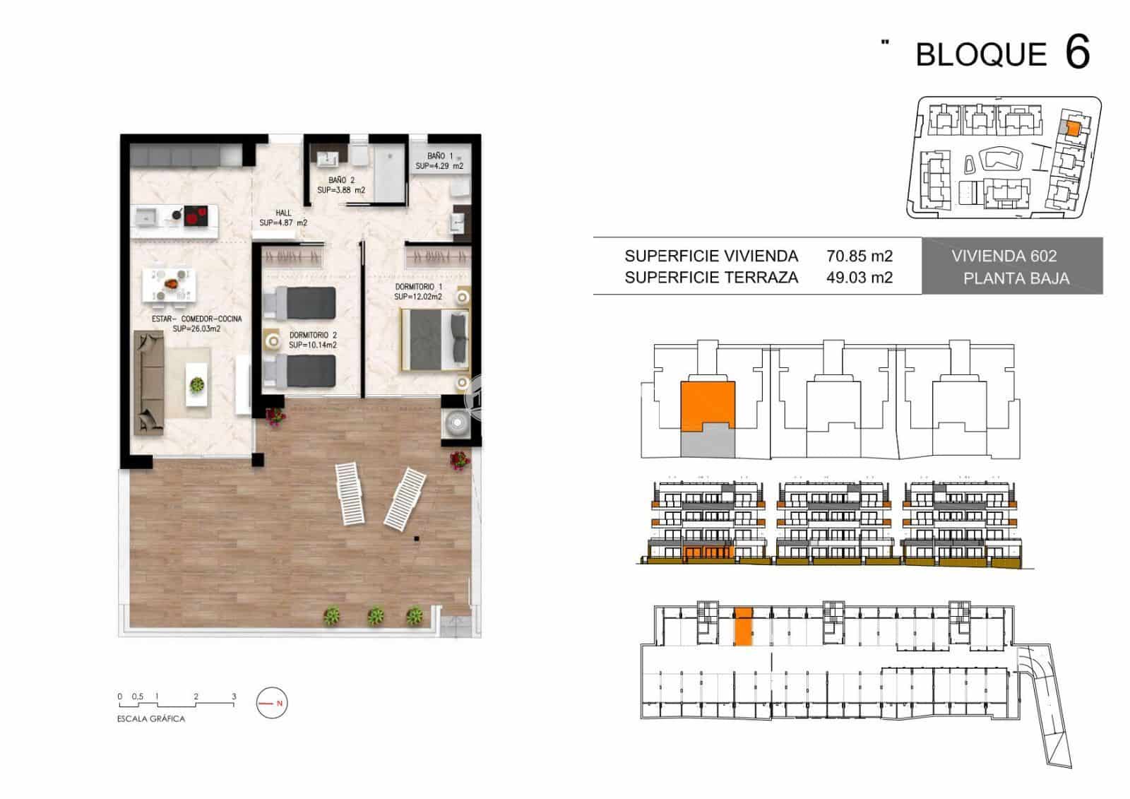 2 bedroom Flat for sale in Orihuela Costa with pool garage - € 272,000 (Ref: 8723478)