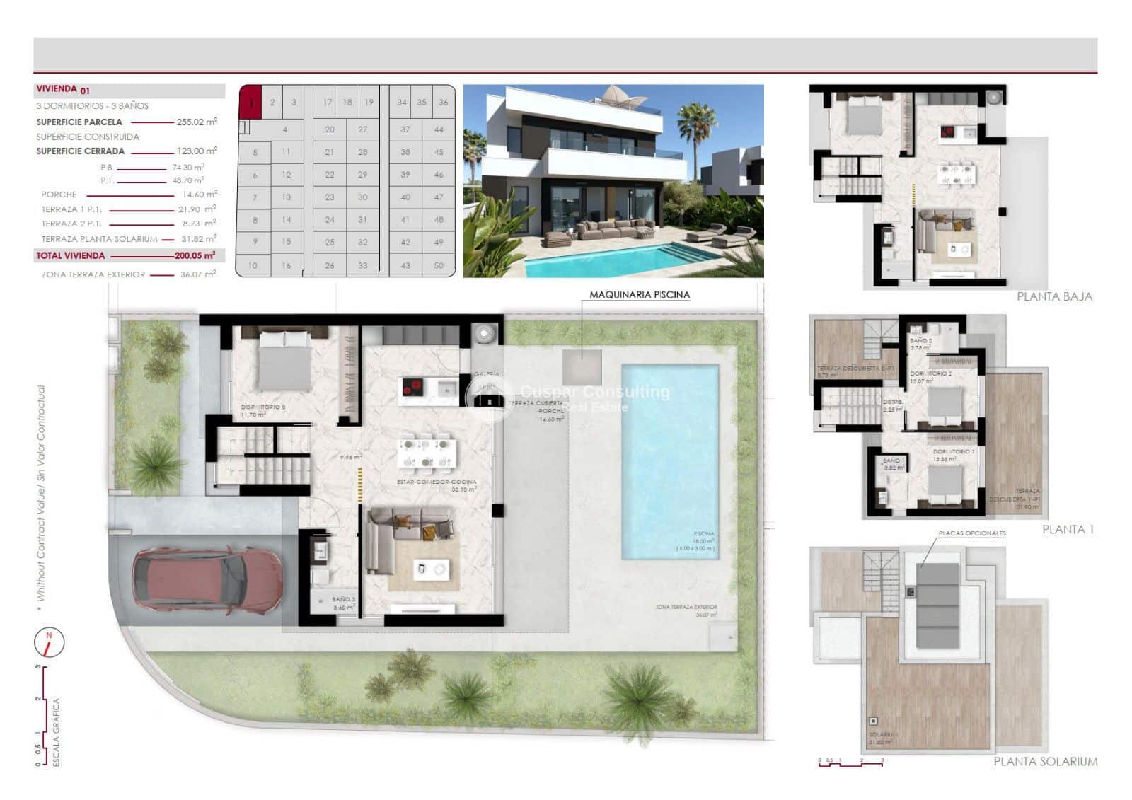 3 bedroom Villa for sale in Ciudad Quesada with pool garage - € 570,000 (Ref: 8728613)