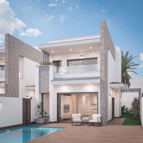 3 Zimmer Villa zu verkaufen in Los Cuarteros, San Pedro del Pinatar mit Pool Garage - 479.900 € (Ref: 8737034)