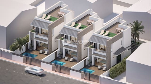 3 Zimmer Villa zu verkaufen in Los Cuarteros, San Pedro del Pinatar mit Pool Garage - 479.900 € (Ref: 8737034)