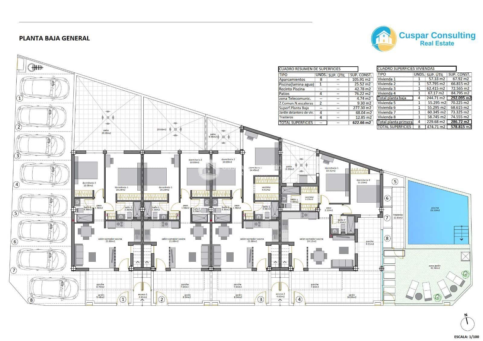 2 quarto Penthouse para venda em San Pedro del Pinatar com piscina garagem - 269 950 € (Ref: 8765036)