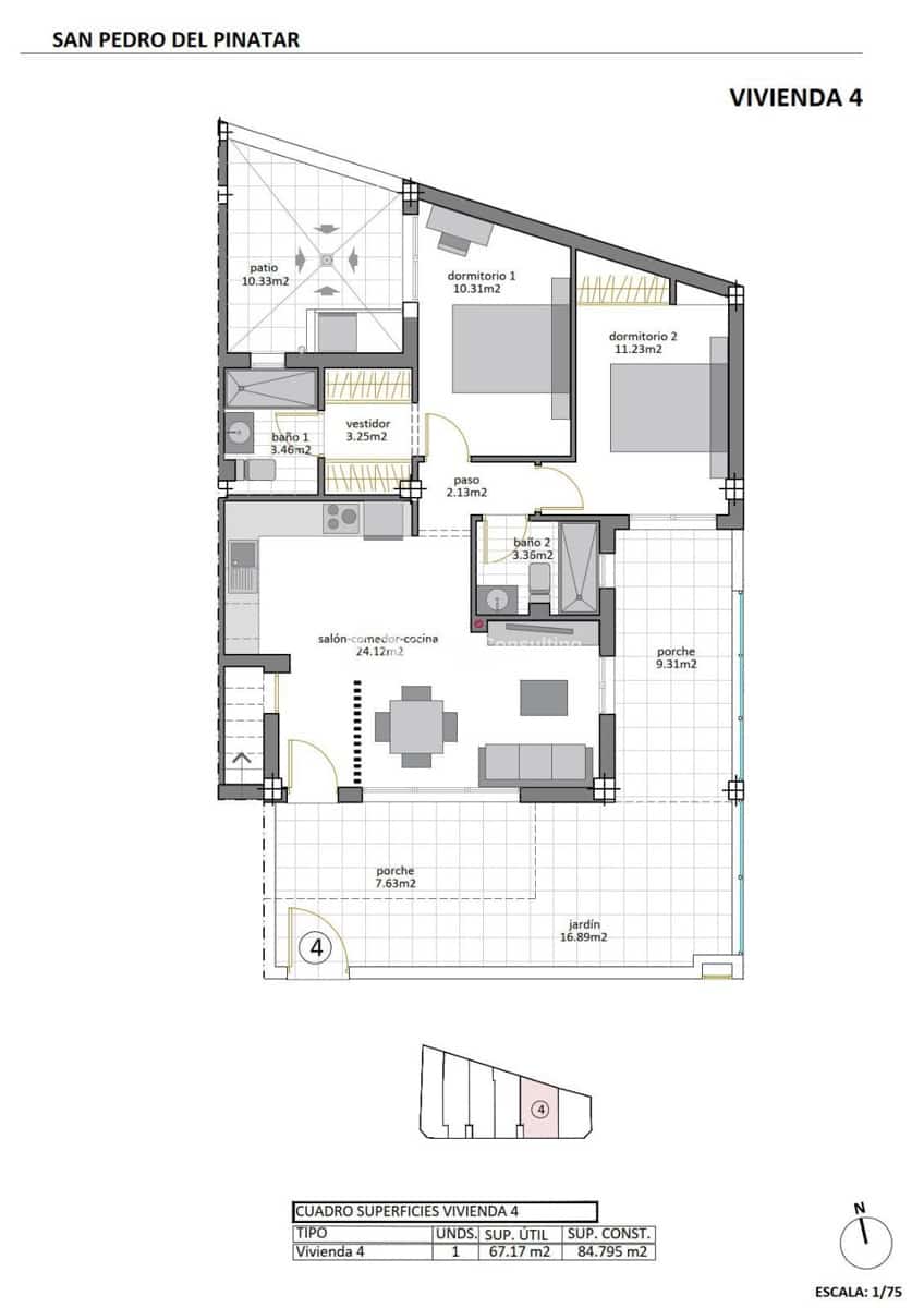 2 quarto Apartamento para venda em Los Cuarteros com piscina garagem - 249 950 € (Ref: 8765037)