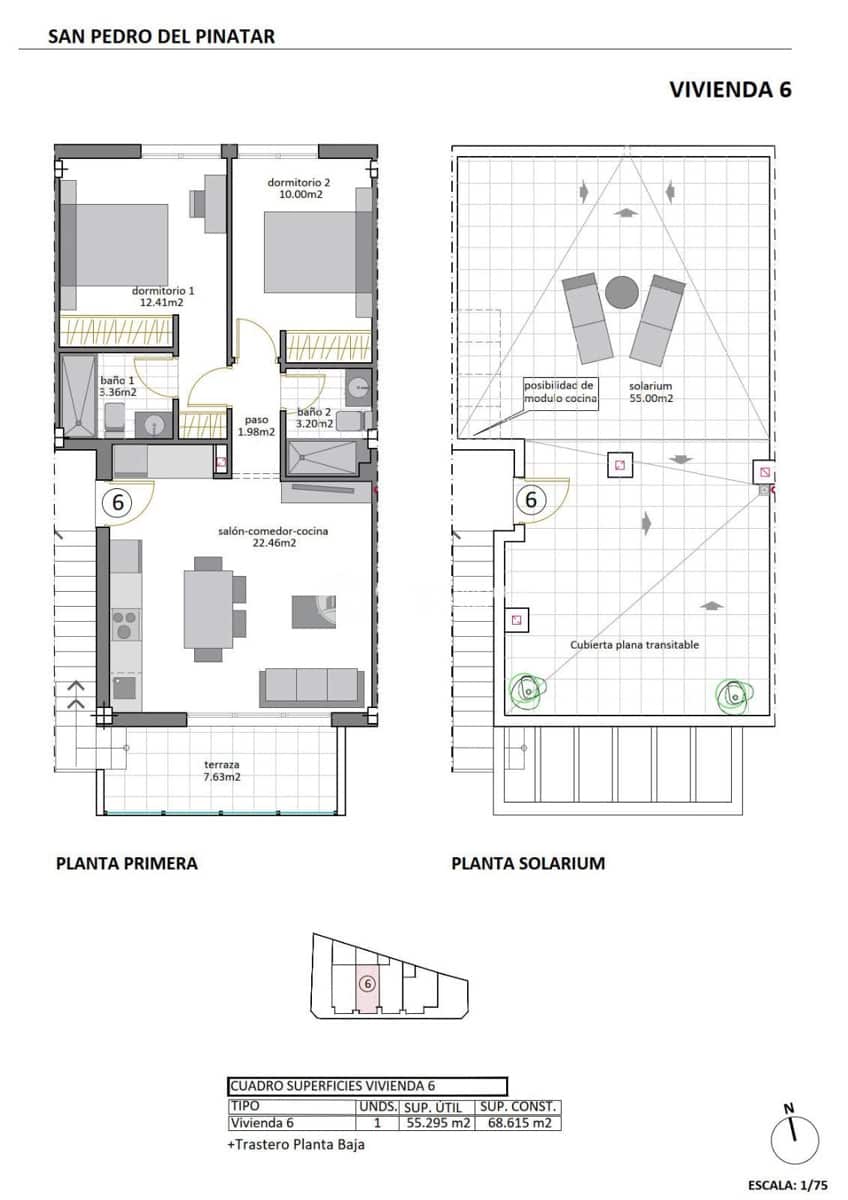 2 quarto Apartamento para venda em Los Cuarteros com piscina garagem - 249 950 € (Ref: 8765037)