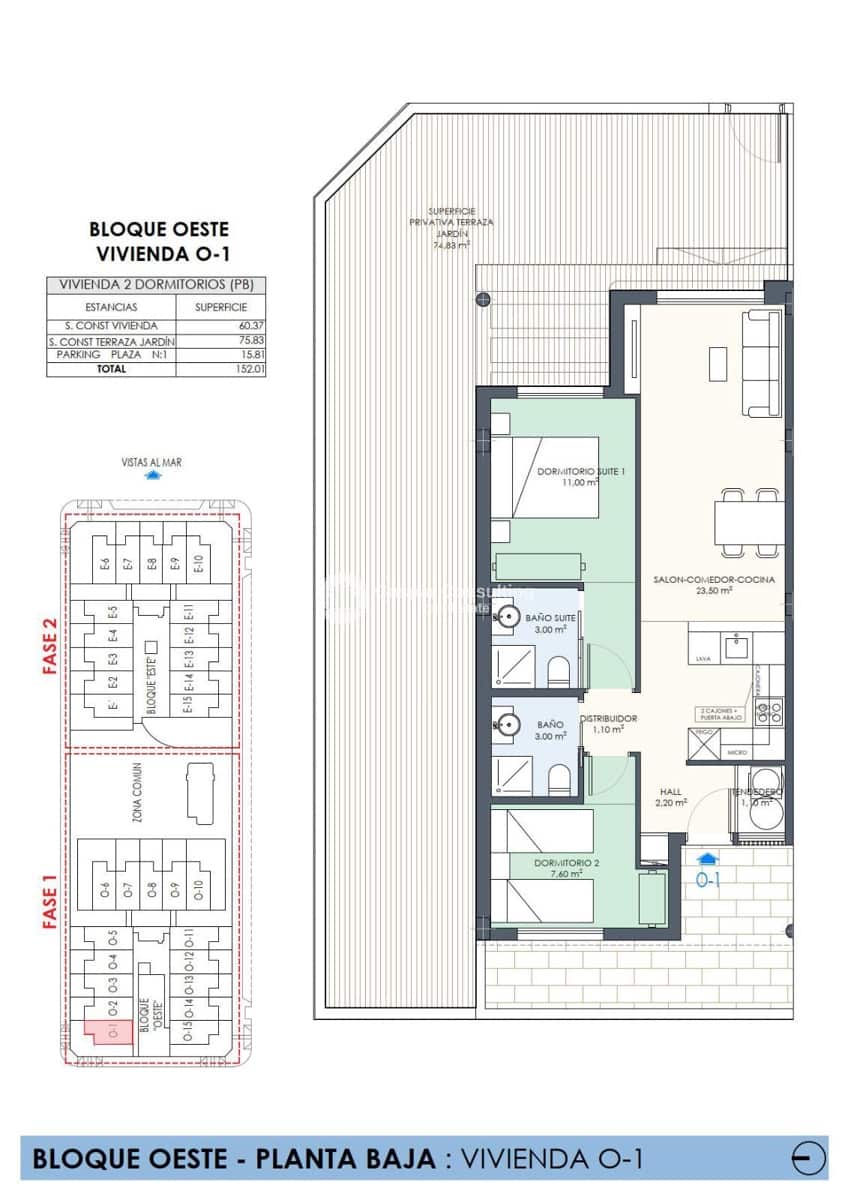 2 soverom Penthouse til salgs i Torre de la Horadada med svømmebasseng garasje - € 364 000 (Ref: 8765060)