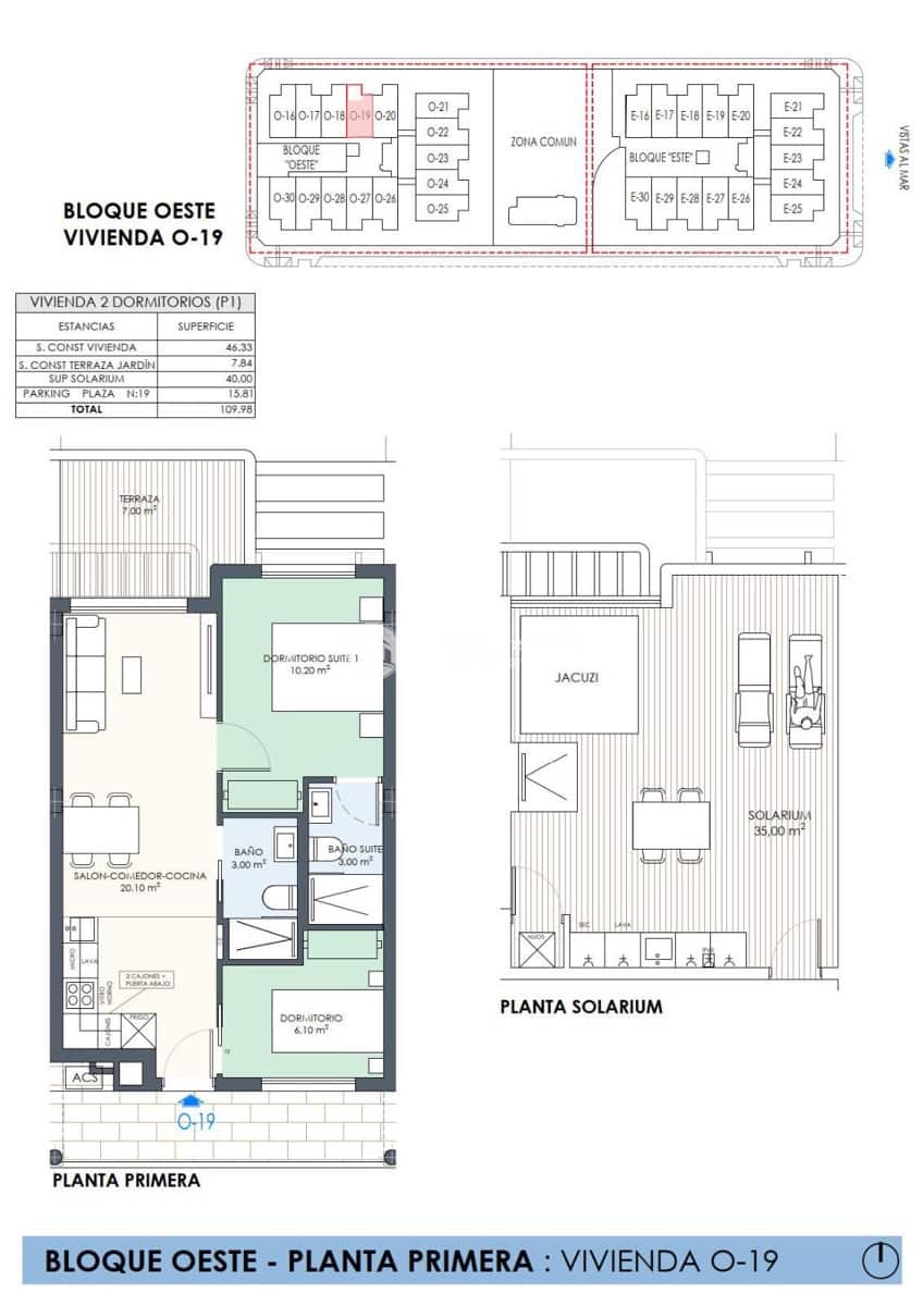 2 soverom Penthouse til salgs i Torre de la Horadada med svømmebasseng garasje - € 364 000 (Ref: 8765060)