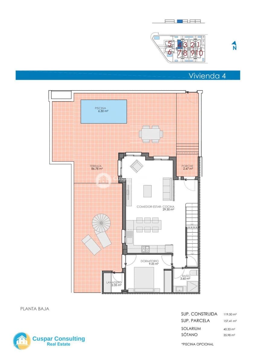 4 slaapkamer Huis te koop in Bigastro met zwembad garage - € 249.900 (Ref: 8844077)
