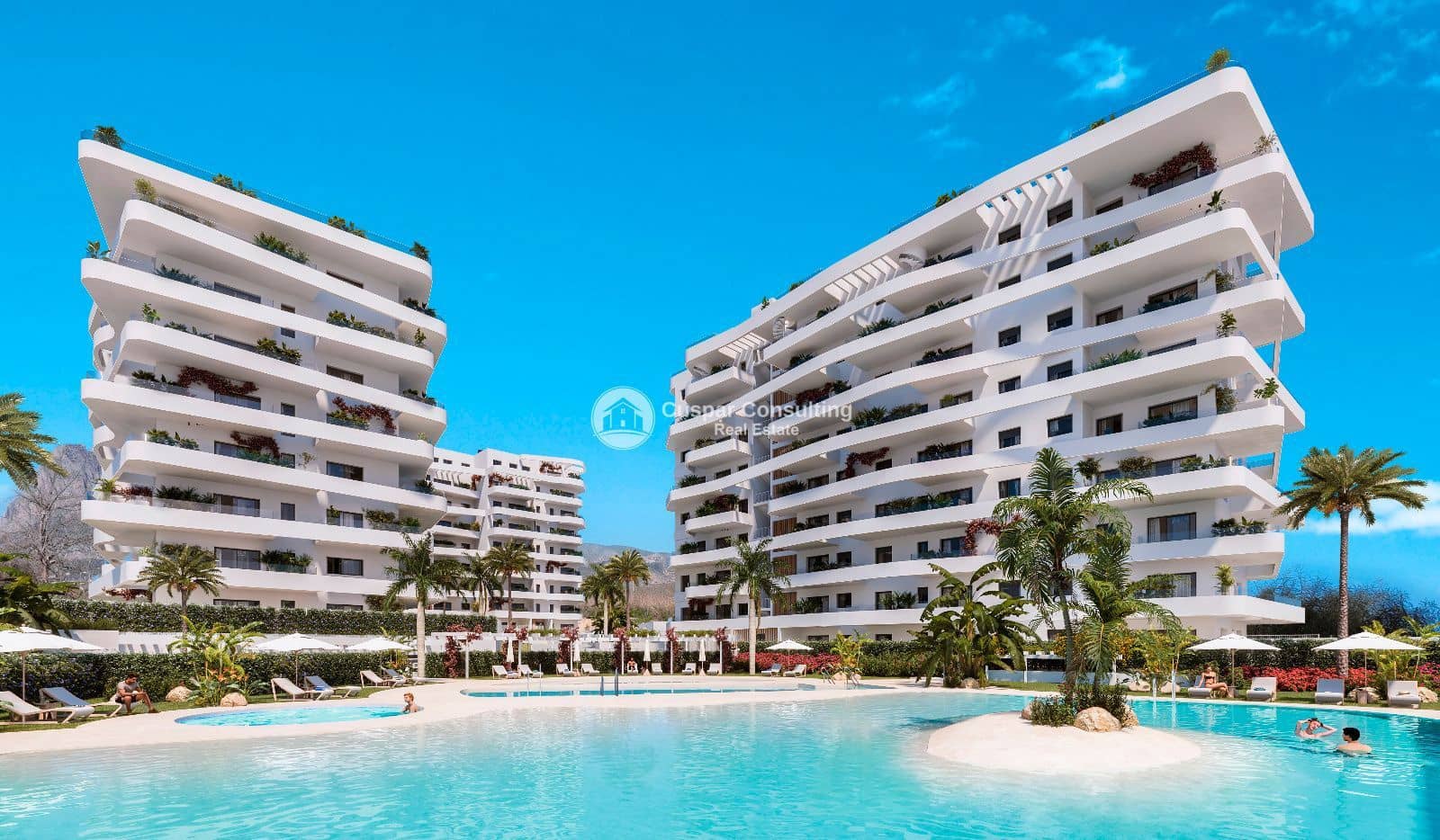 2 soveværelse Lejlighed til salg i La Villajoyosa / Vila Joiosa med swimmingpool garage - € 376.000 (Ref: 8850694)