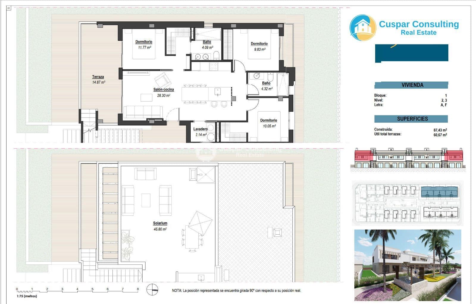 3 soveværelse Penthouse til salg i Los Alcazares med swimmingpool garage - € 350.000 (Ref: 8855431)