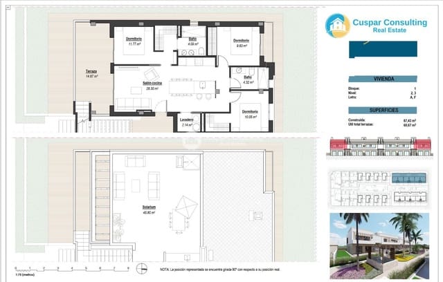 3 soveværelse Penthouse til salg i Centro, Los Alcázares med swimmingpool garage - € 350.000 (Ref: 8855431)