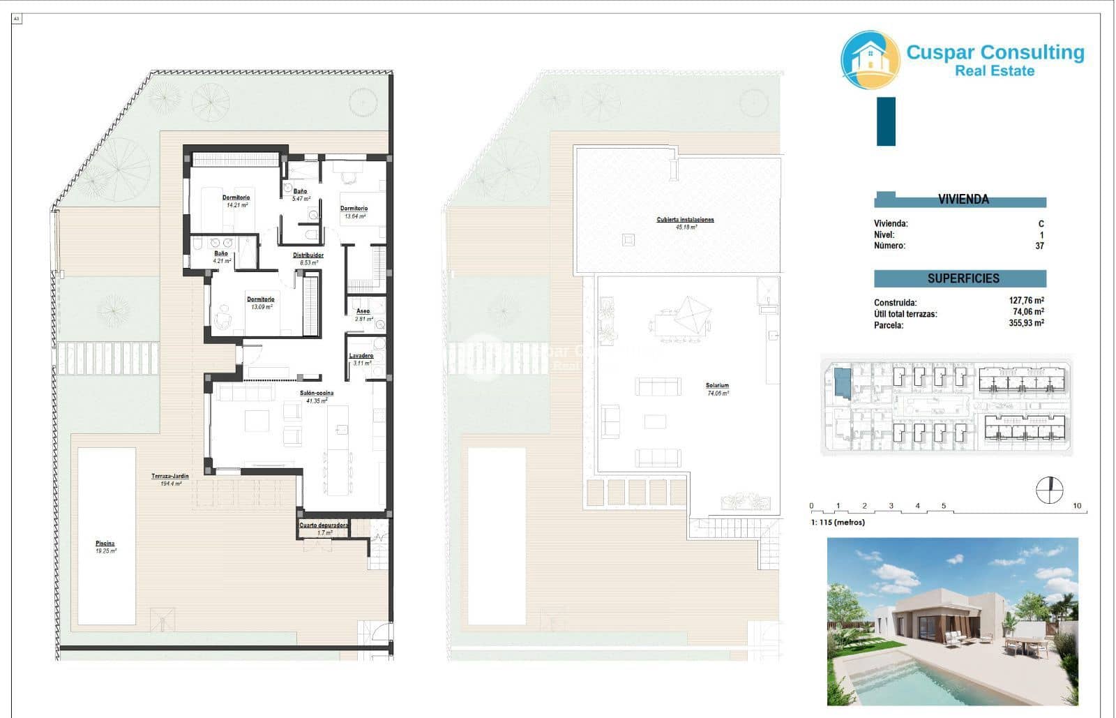 3 quarto Moradia para venda em Los Alcazares com piscina garagem - 419 000 € (Ref: 8855433)
