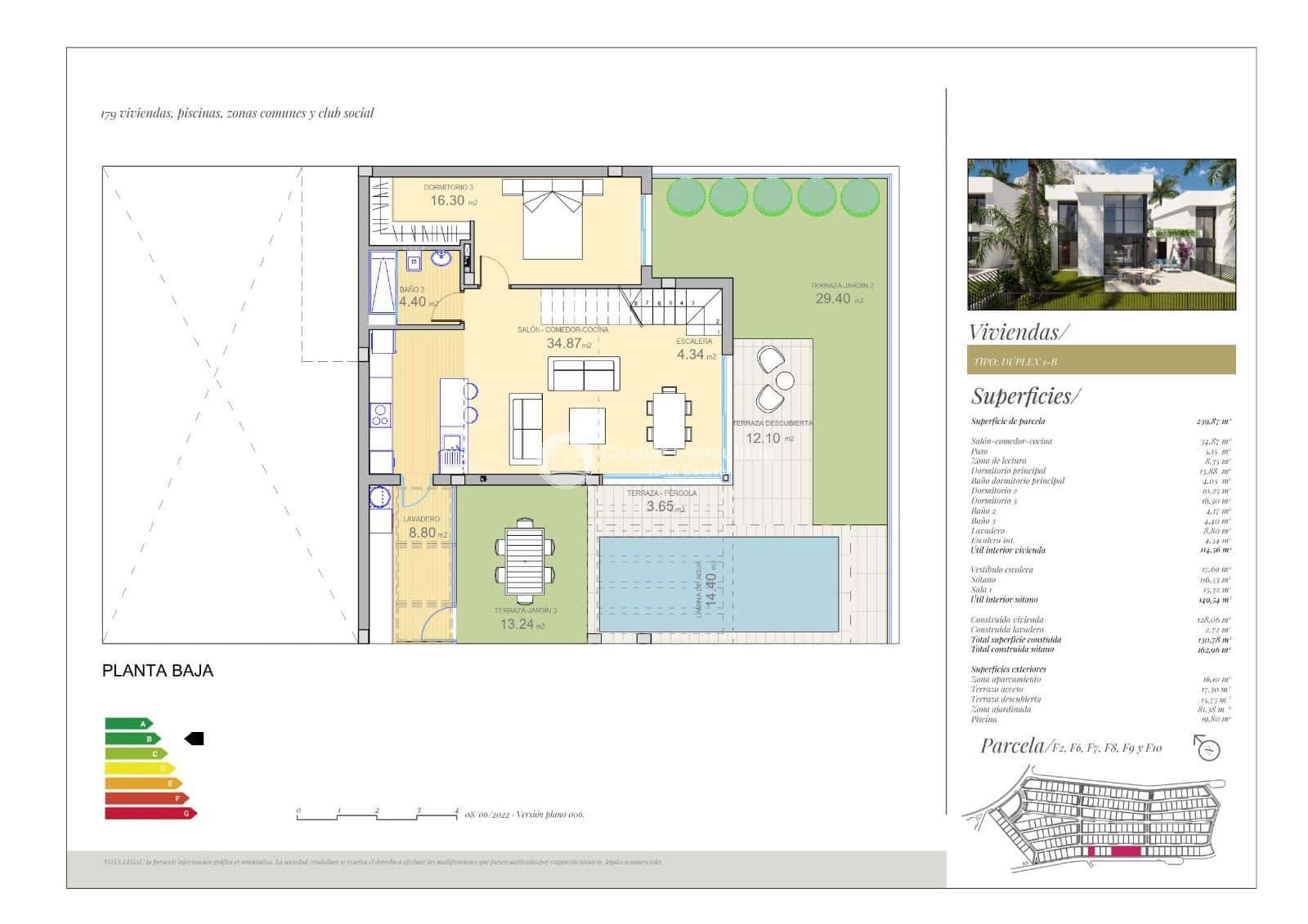 3 soveværelse Lejlighed til salg i Polop med swimmingpool garage - € 625.000 (Ref: 8892042)