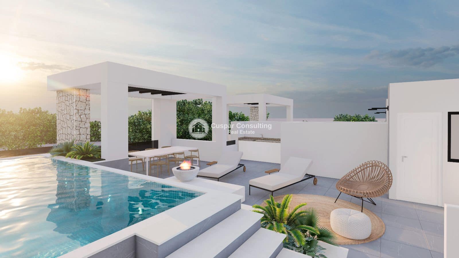 3 soveværelse Villa til salg i Los Alcazares med swimmingpool garage - € 615.000 (Ref: 8894007)