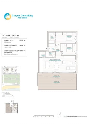 2 chambre Appartement à vendre à Centro Urbano, La Villajoyosa / Vila Joiosa avec piscine garage - 780 000 € (Ref: 8917553)