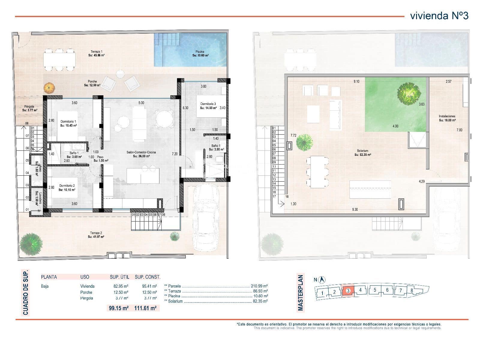 3 soveværelse Byhus til salg i Sucina med swimmingpool garage - € 352.900 (Ref: 8934885)