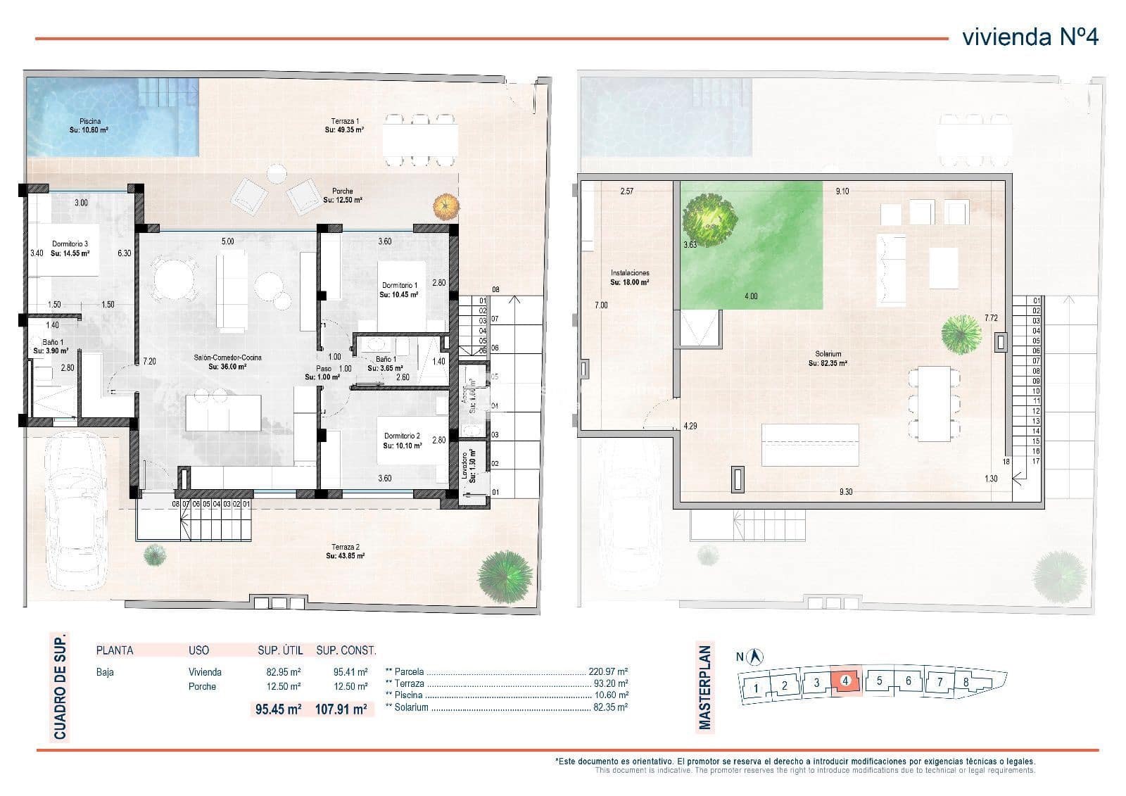 3 soveværelse Byhus til salg i Sucina med swimmingpool garage - € 352.900 (Ref: 8934885)