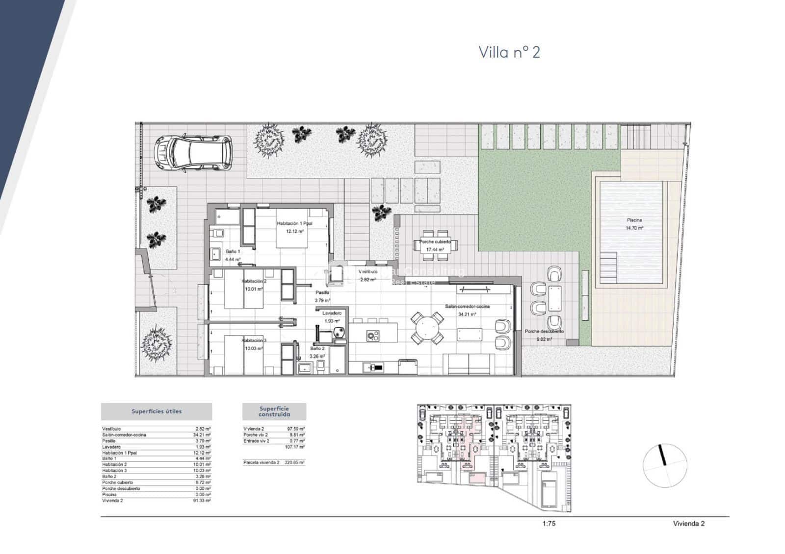 3 soveværelse Byhus til salg i Santiago de la Ribera med swimmingpool garage - € 486.900 (Ref: 8934886)