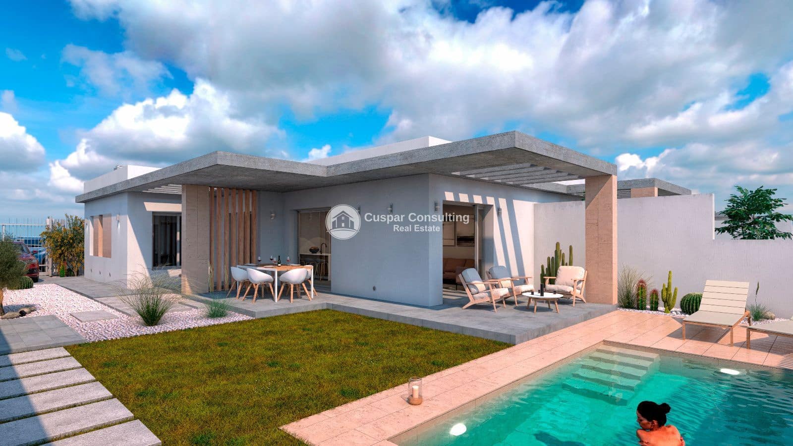 3 soveværelse Byhus til salg i Santiago de la Ribera med swimmingpool garage - € 486.900 (Ref: 8934886)