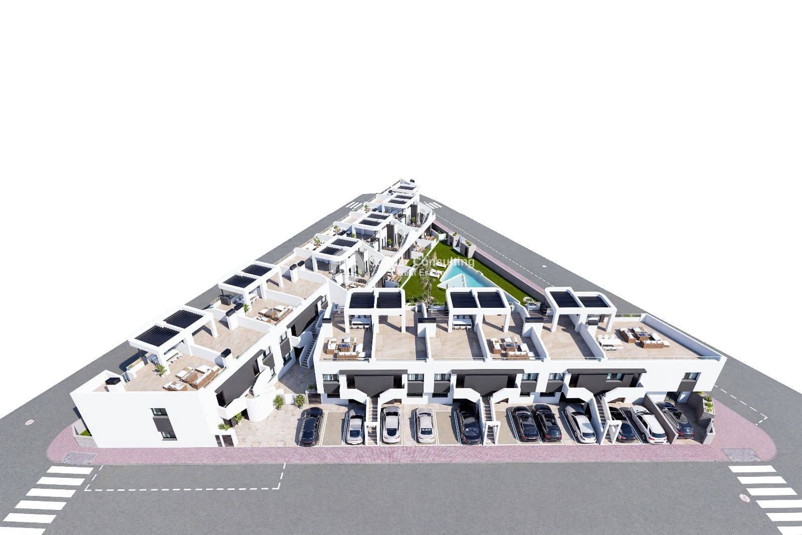 3 soverom Penthouse til salgs i San Fulgencio med svømmebasseng garasje - € 304 900 (Ref: 8937875)