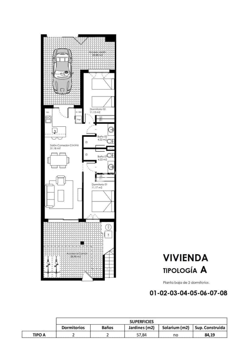 2 chambre Appartement à vendre à Pilar de la Horadada avec piscine garage - 215 000 € (Ref: 8967701)