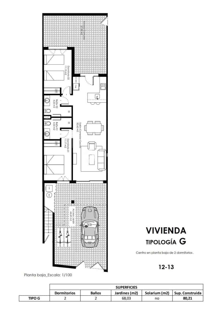 2 chambre Appartement à vendre à Pilar de la Horadada avec piscine garage - 215 000 € (Ref: 8967701)