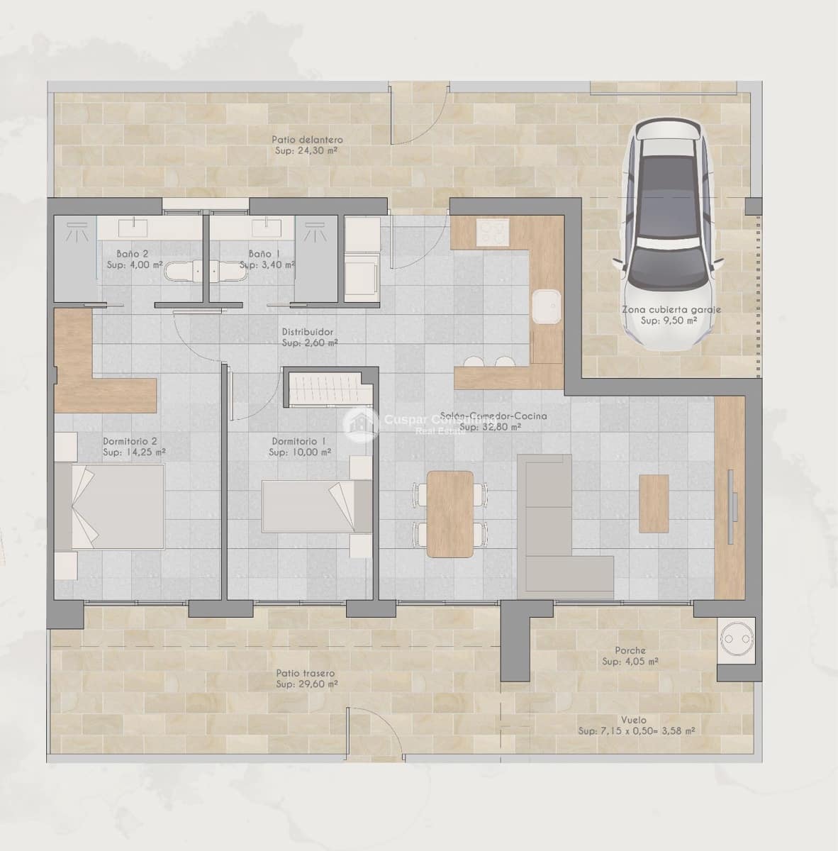 3 slaapkamer Penthouse te koop in Torre-Pacheco met zwembad garage - € 220.000 (Ref: 8981120)